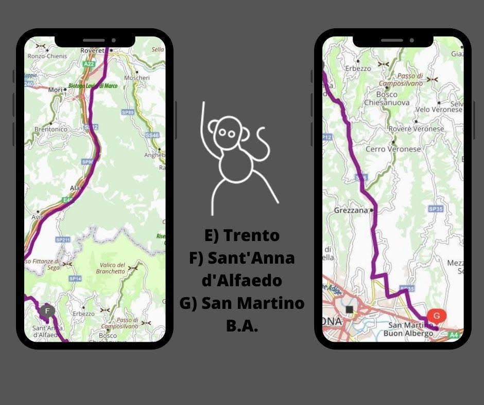 Itinerario moto: Trento val d'Adige, Lessinia